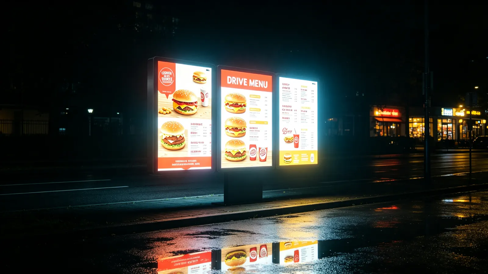 夜间亮屏菜单屏场景