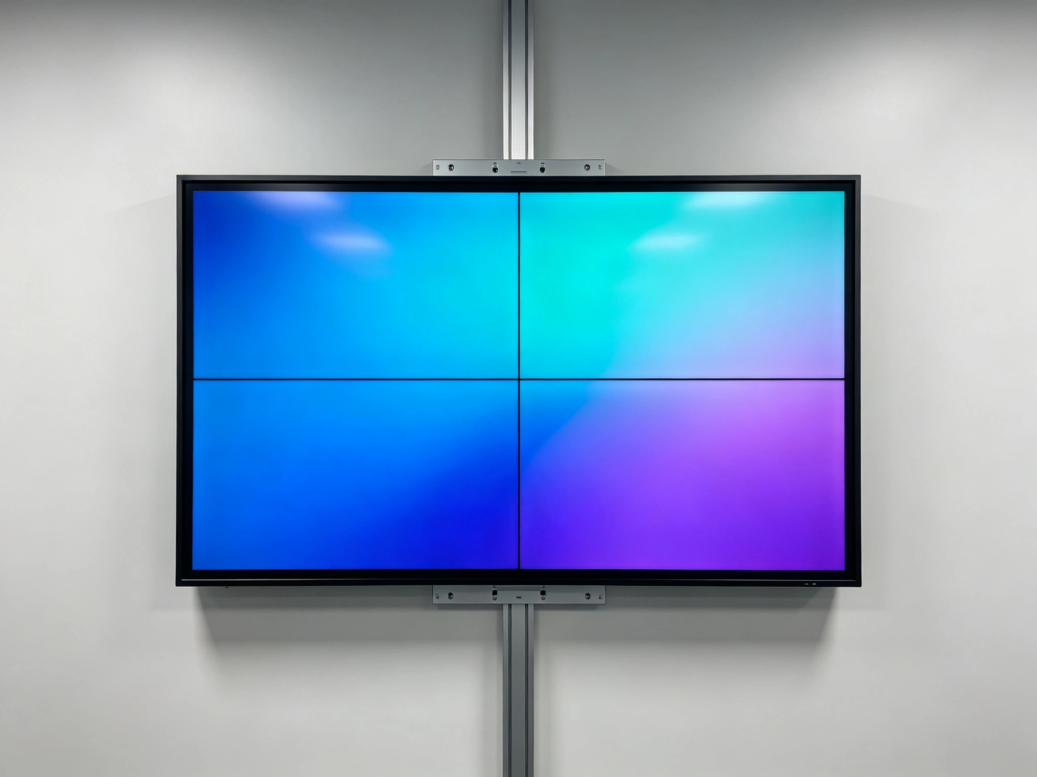 Qtenboard 65英寸液晶拼接屏视频墙实拍