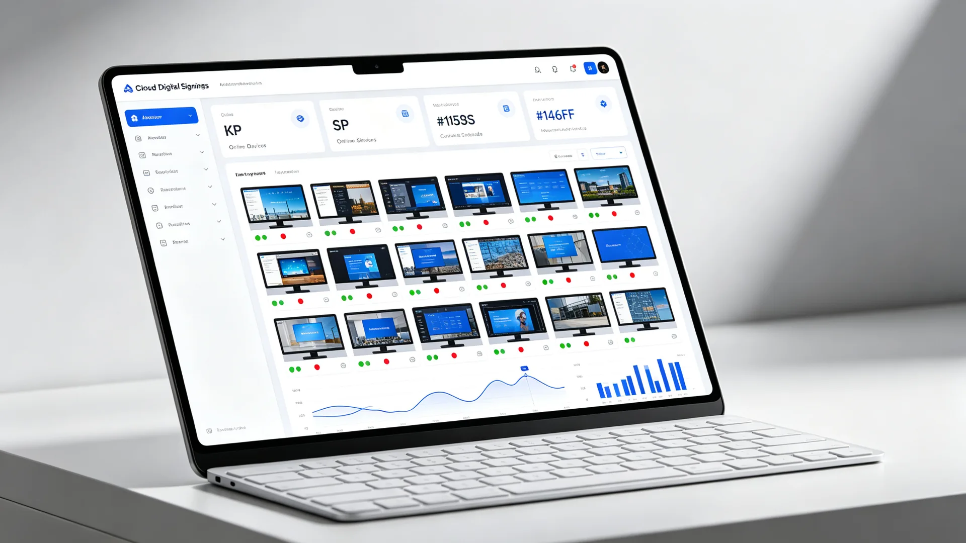Qtenboard CMS 云数字标牌管理后台界面