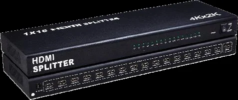 QM-HD1V16 1进16出 HDMI 分配器整机实物图