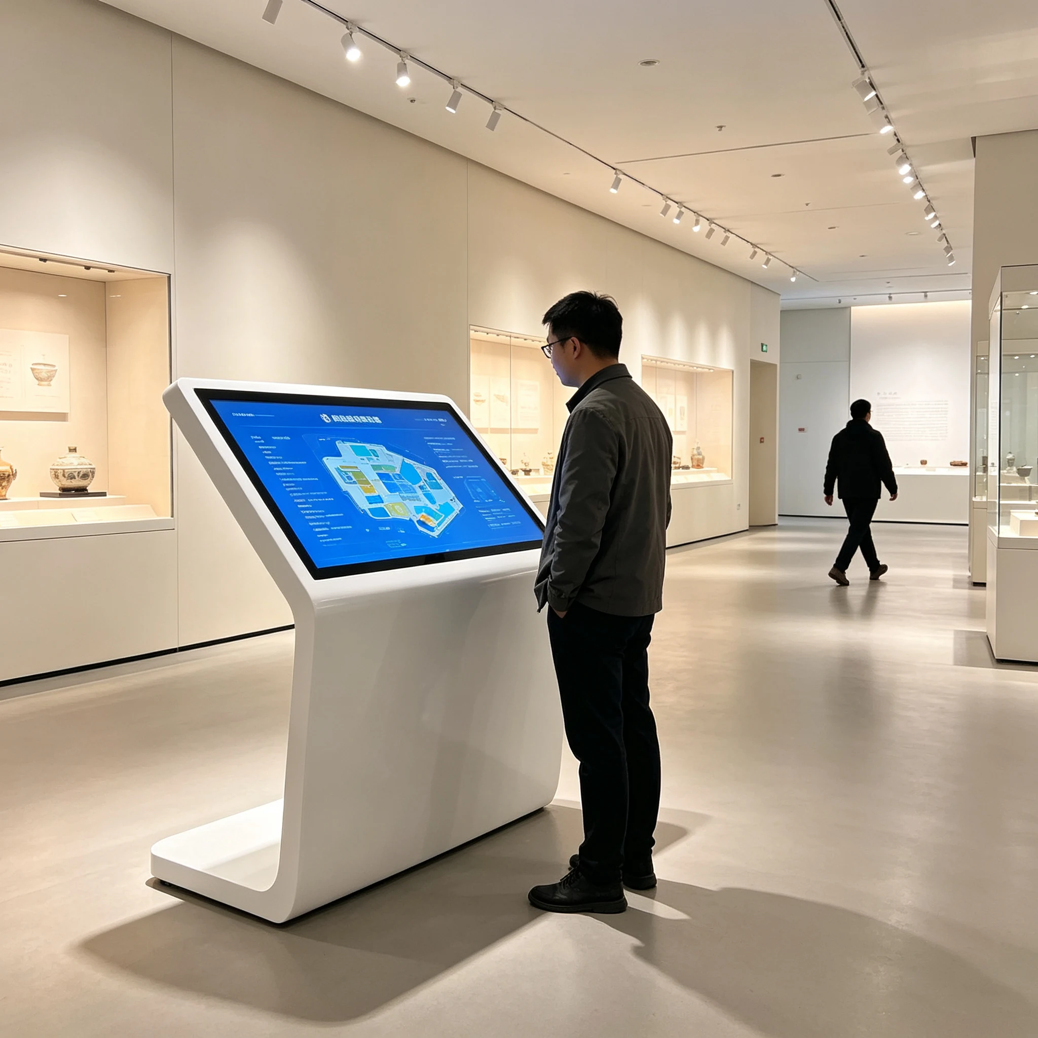 L型卧式查询机展厅博物馆导览应用场景