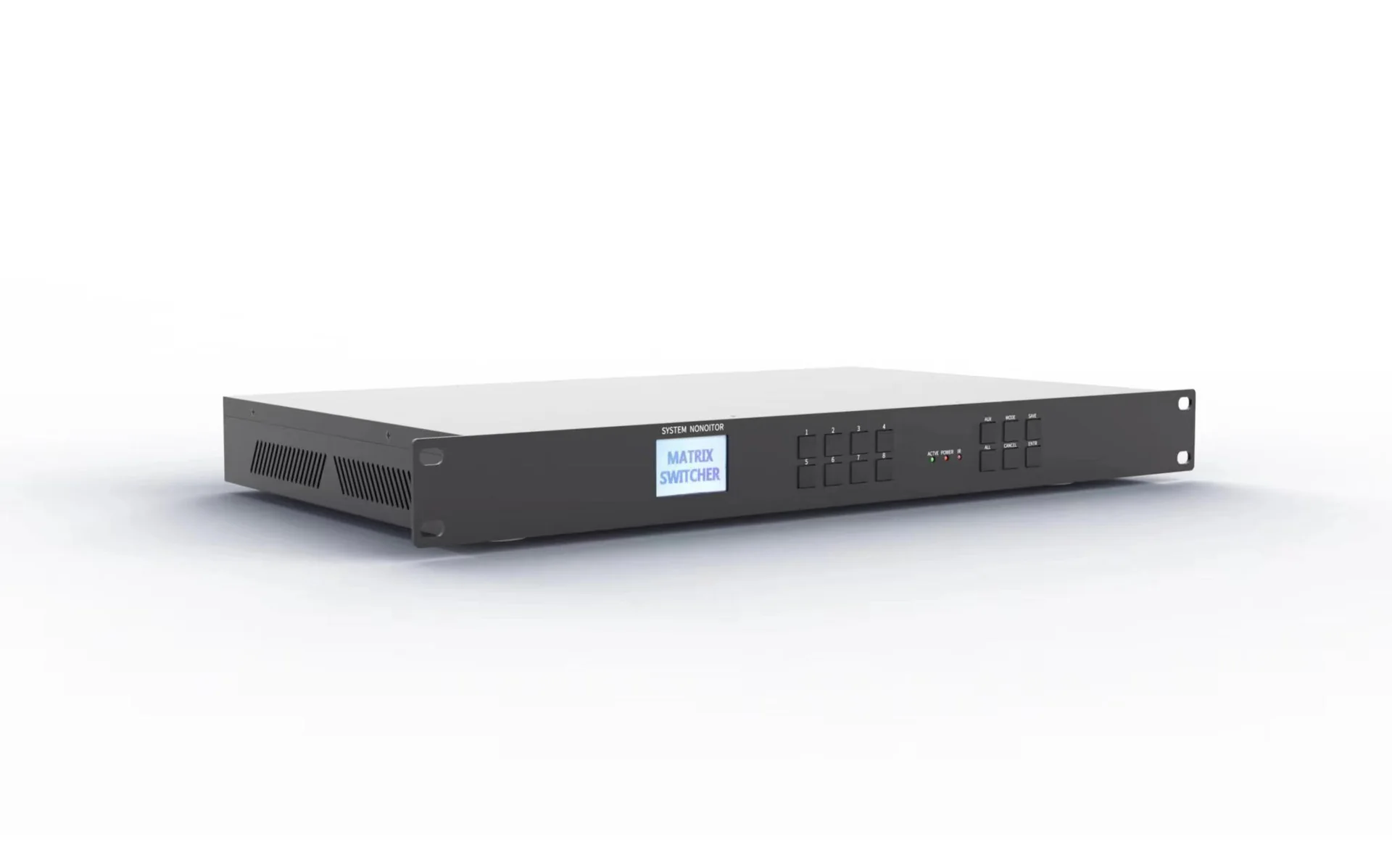 QM-HD 矩阵 1U 前面板整机实拍