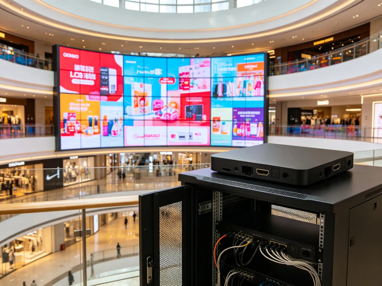 LCD 拼接屏信息发布项目