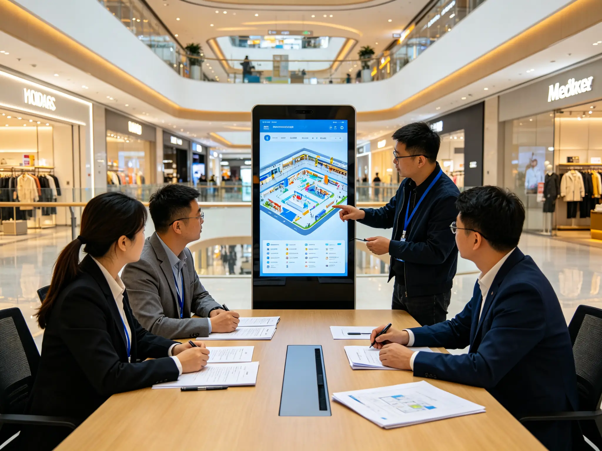 样机测试现场图 Wayfinding Kiosk Sample Testing